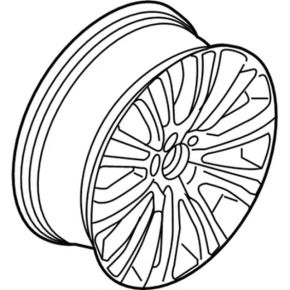 Wheel disk R20 Lincoln MKX 16-18 curb