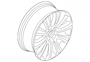 Wheel disk R20 Lincoln MKX 16-18 curb