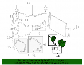 Air Conditioning Compressor Mazda6 09-13 2.5