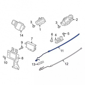 Ford Explorer 20 Foot Tailgate Opening Sensor - Upper