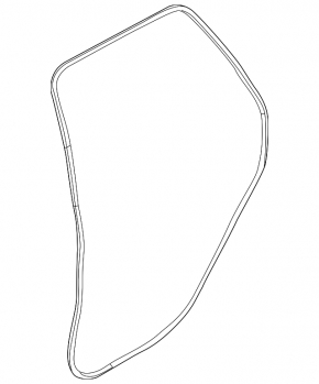 Rear left door seal for Land Rover Range Rover Evoque 12-18