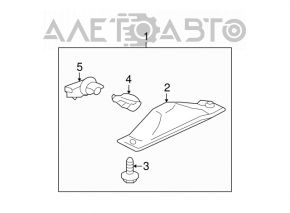 Mitsubishi Galant 04-08 trunk lid number plate light