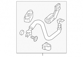 Positive battery terminal Honda Accord 16-17 rest hybrid