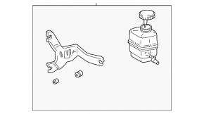 Power steering reservoir Lexus RX300 98-03