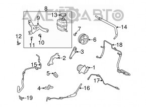Power steering reservoir Lexus RX300 98-03