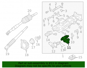 Infiniti QX56 QX80 10-20 Steering Column Motor