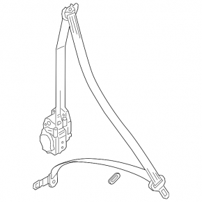 Audi A6 C8 19-19 Black Driver's Seat Belt