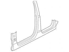 Central right body pillar Audi Q7 16- sawed off