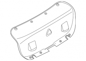 Trunk lid trim for BMW 335i e92 07-13 coupe