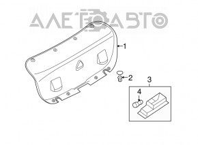 Trunk lid trim for BMW 335i e92 07-13 coupe