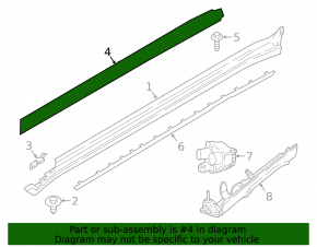 Threshold bracket left BMW X5 G05 19-23 large