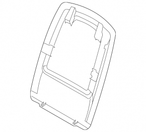 BMW 3 F30 12-18 passenger seat backrest trim, black