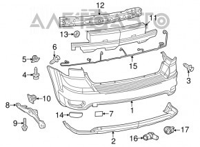 Rear Bumper Reflector Left Dodge Journey 11- SXT