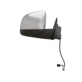 Right side mirror assembly for Jeep Grand Cherokee WK2 14-22, 5 pins, heated, silver, scratches