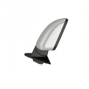 Right side mirror assembly for Jeep Grand Cherokee WK2 14-22, 5 pins, heated, silver, scratches