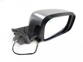 Right side mirror assembly for Jeep Grand Cherokee WK2 14-22, 5 pins, heated, silver, scratches
