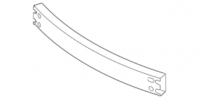Front bumper reinforcement Nissan Altima 16-18 rest
