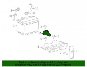 Lexus ES300h 19-26 Battery Mount
