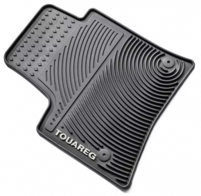 Set of floor mats for VW Touareg 11-17 rubber black