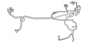 Wiring underhood with fuse box Toyota Highlander 08-13 3.5