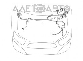 Wiring underhood with fuse box Toyota Highlander 08-13 3.5