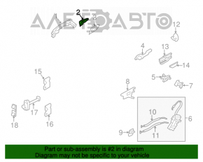 Hyundai Azera 12-17 front right outer handle cap