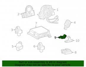 Driver's seat position sensor for Toyota Camry v70 18-24