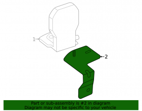 Telephone Antenna Booster Amplifier Bracket Rear Left Audi A3 22-24 Rust