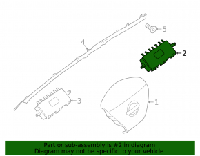 Airbag passenger in the dashboard Nissan Murano z52 19-
