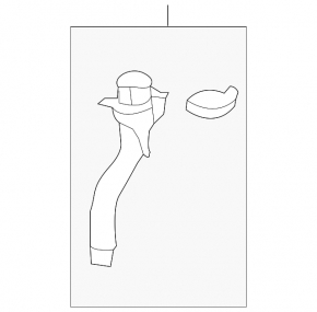 Ford Escape MK3 13-19 Windscreen Washer Reservoir Neck Without Mounting