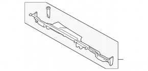 Wiper pan plastic Lincoln MKC 15-19