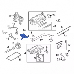 Oil cooler for internal combustion engines Mustang mk6 15-23 5.0
