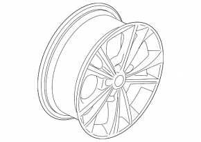 Wheel disk R17 Ford Escape MK3 13-19 type 2, curb