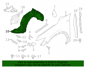 Front right mudguard Mazda CX-5 22-25