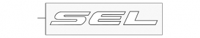 Emblem inscription SEL trunk lid Ford Fusion mk5 18-20