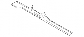 Right door sill plate for Porsche Cayenne 19-26, black, illuminated