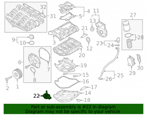 VW Tiguan 18-24 oil level sensor