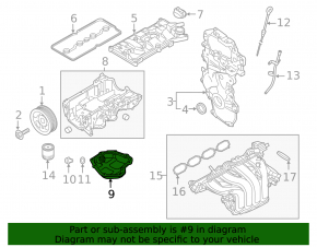 Oil pan Nissan Sentra 20-24
