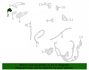 Plug outer handle front right Chevrolet Bolt EUV 22-23
