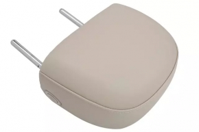Headrest driver Chevrolet Malibu 13-15 leather, beige, dry-cleanable