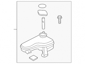 Hyundai Sonata 11-15 hybrid inverter coolant reservoir