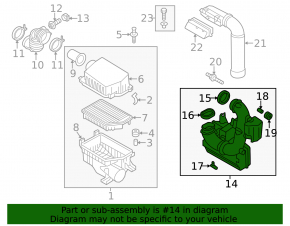 Garbage container Hyundai Elantra UD 11-16