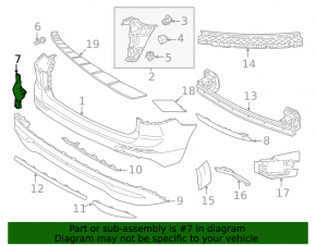 Volvo XC60 22-25 Rear Bumper Bracket