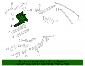 Front right quarter BMW X1 F48 16-22 silver A83, on the body, non-standard