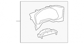 Toyota Rav4 19-25 instrument panel frame scratches