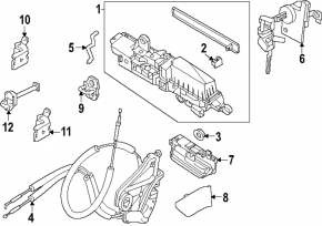 Upper front left door hinge for a 2014 Nissan Maxima