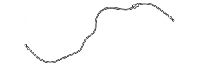Hood release cable Kia Forte 4d 14-18 rear