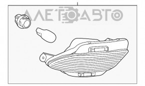 Rear bumper light right Lexus RX350 10-15 TYC