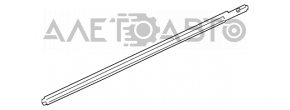 Door-glass molding, central front right, Suzuki Kizashi 10-15