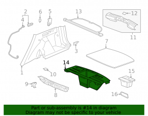 Trunk tray Honda CRV 20-22 hybrid
